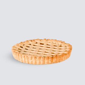 Crostata integrale alle pesche e timo